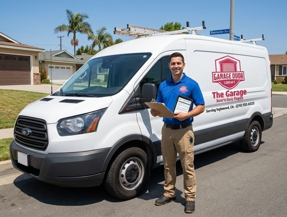 Garage Door Off Track Repair in Inglewood